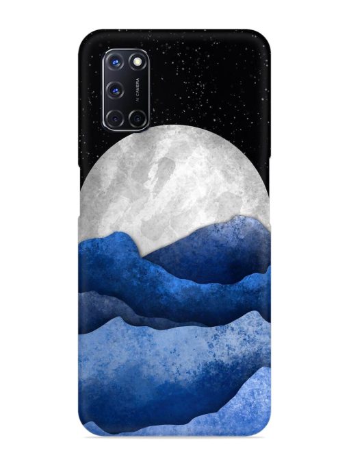 Full Moon Mountain Vector Snap Case for Oppo A52 Zapvi