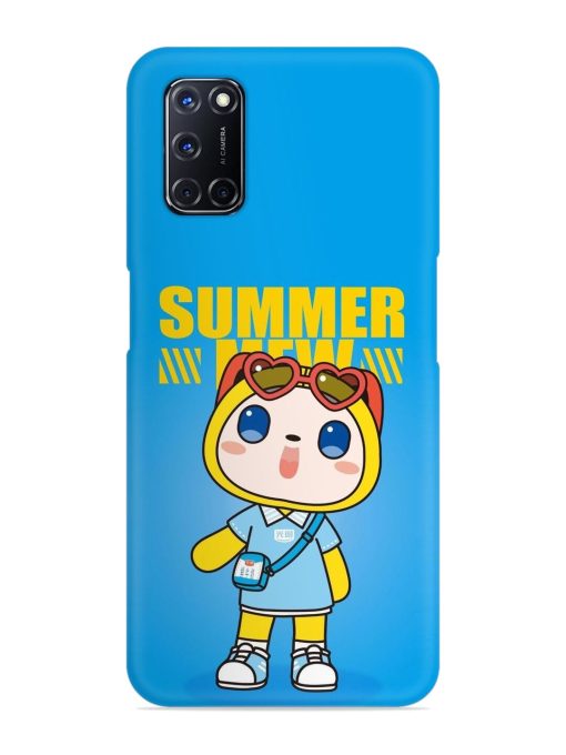 Summer Mew Cartoon Snap Case for Oppo A52