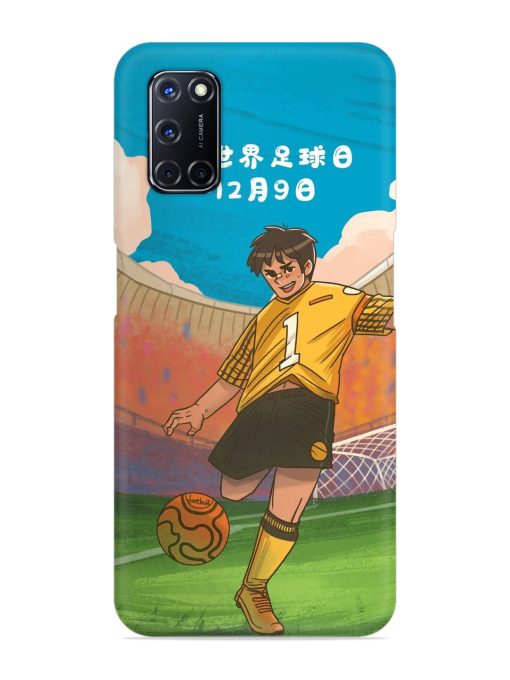 Soccer Kick Snap Case for Oppo A52 Zapvi