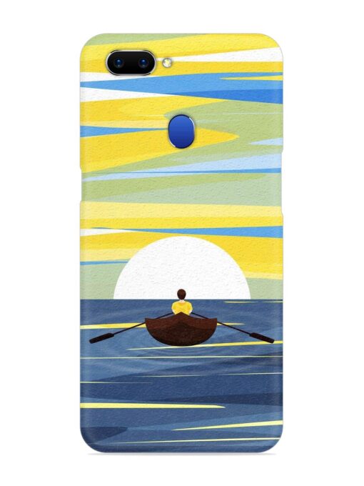 Rowing Person Ferry Paddle Snap Case for Oppo A5 (2018) Zapvi