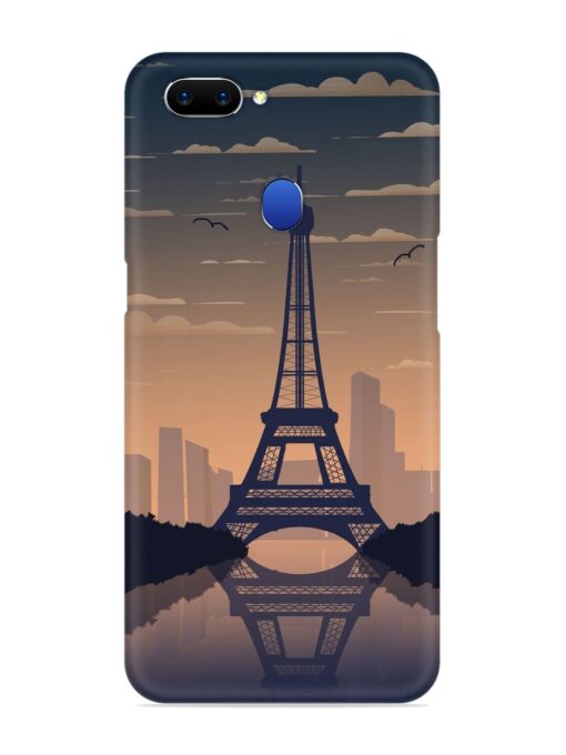 France Paris Eiffel Tower Gradient Snap Case for Oppo A5 (2018) Zapvi