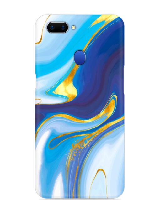 Watercolor Background With Golden Foil Snap Case for Oppo A5 (2018) Zapvi