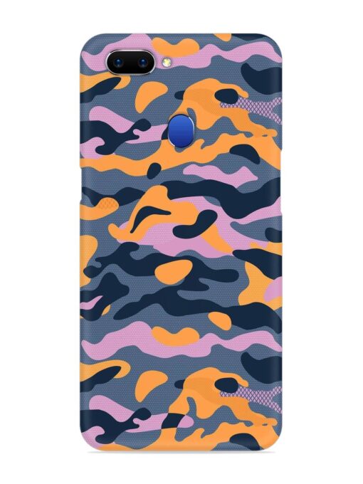 Camouflage Army Military English Orange Art Snap Case for Oppo A5 (2018) Zapvi