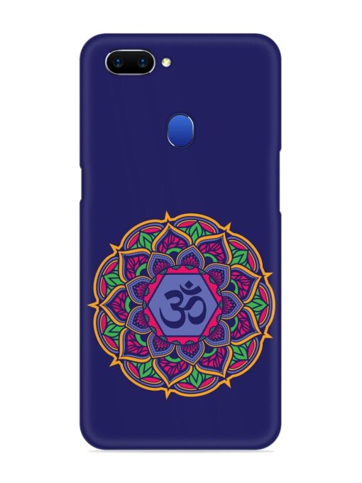 Om Mandala Art Blue Snap Case for Oppo A5 (2018) Zapvi