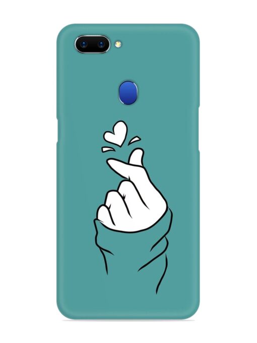 Korean Heart Sign Art Snap Case for Oppo A5 (2018) Zapvi