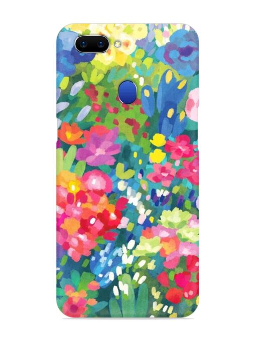 Watercolor Flower Art Snap Case for Oppo A5 (2018) Zapvi