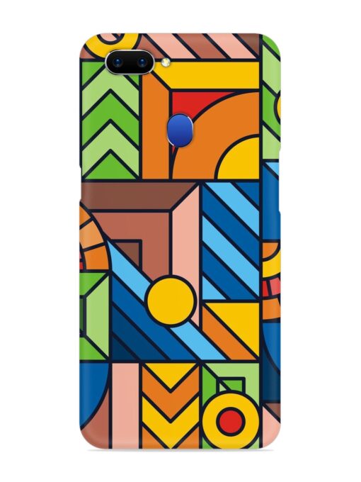 Colorful Geometric Snap Case for Oppo A5 (2018) Zapvi