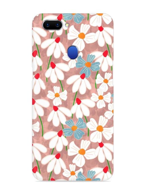 Abstract Petal Flowers Snap Case for Oppo A5 (2018) Zapvi