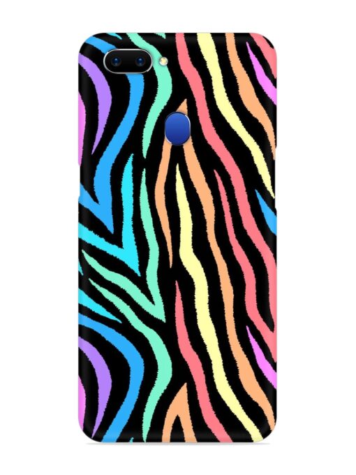 Colorful Abstract Zebra Snap Case for Oppo A5 (2018) Zapvi