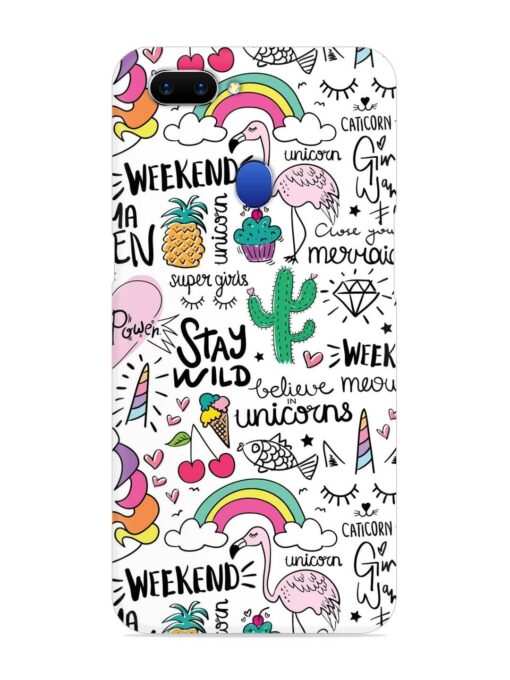 Unicorn Ice Cream Snap Case for Oppo A5 (2018) Zapvi