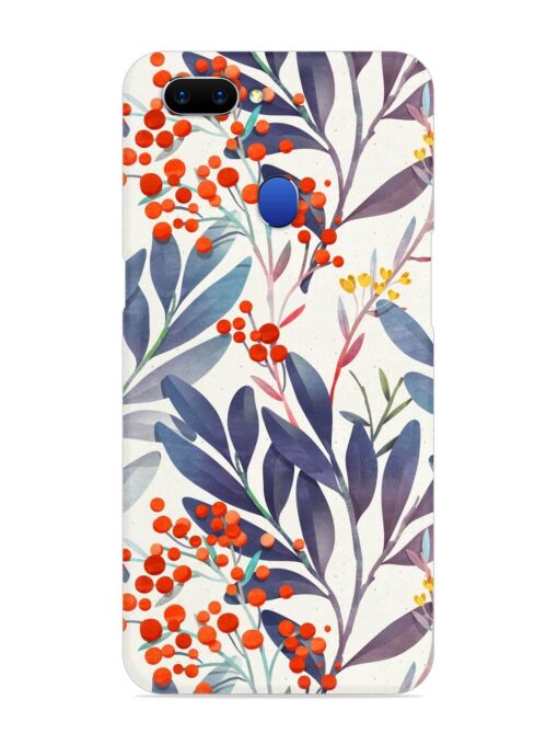 Seamless Floral Pattern Snap Case for Oppo A5 (2018) Zapvi