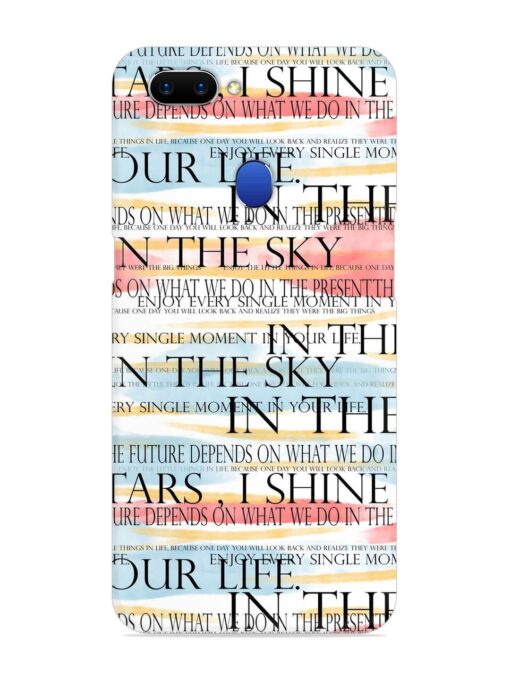 Seamless Slogans Pattern Snap Case for Oppo A5 (2018) Zapvi