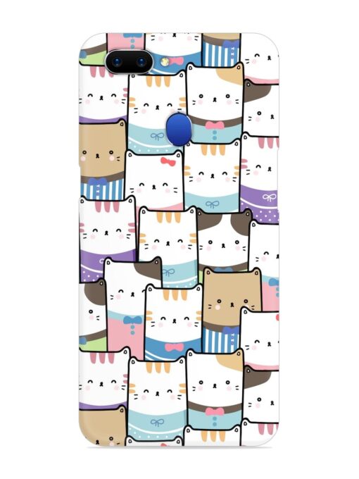 Cute Adorable Cat Snap Case for Oppo A5 (2018) Zapvi