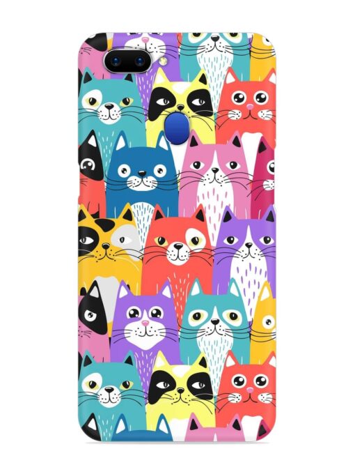 Funny Cartoon Cats Snap Case for Oppo A5 (2018)