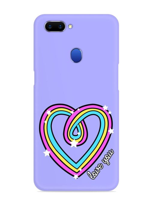 Colorful Rainbow Heart Snap Case for Oppo A5 (2018) Zapvi