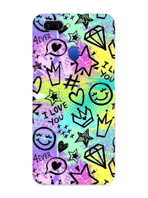 Bright Seamless Pattern Snap Case for Oppo A5 (2018) Zapvi