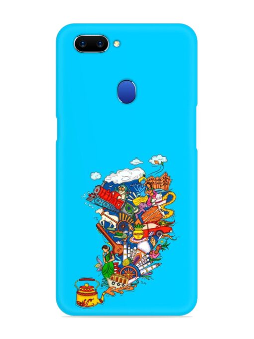 Vector Design Indian Snap Case for Oppo A5 (2018) Zapvi