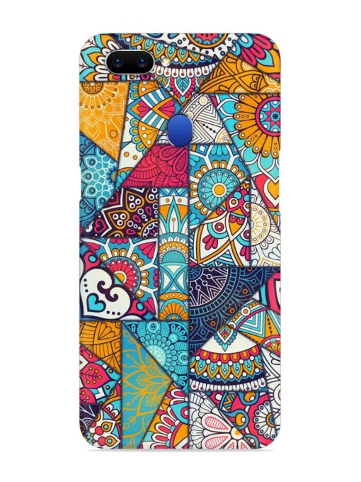 Patchwork Pattern Vintage Snap Case for Oppo A5 (2018) Zapvi