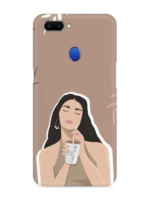 Girl With Coffee Snap Case for Oppo A5 (2018) Zapvi