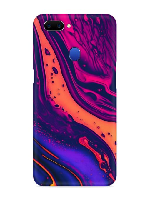 Fluid Blue Pink Art Snap Case for Oppo A5 (2018) Zapvi