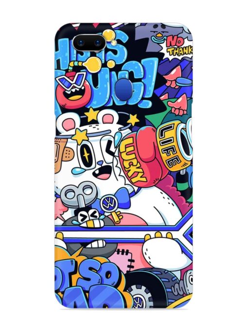 Universal Doodle Snap Case for Oppo A5 (2018) Zapvi