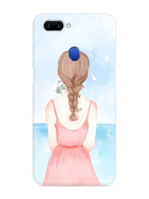 Watercolor Girl Vector Snap Case for Oppo A5 (2018) Zapvi