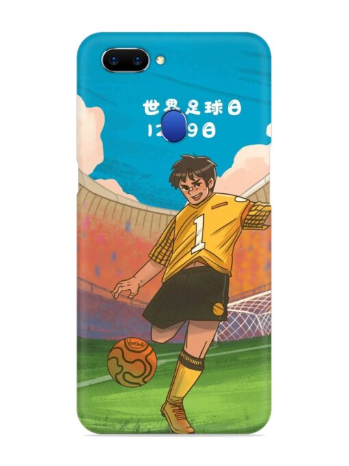 Soccer Kick Snap Case for Oppo A5 (2018) Zapvi