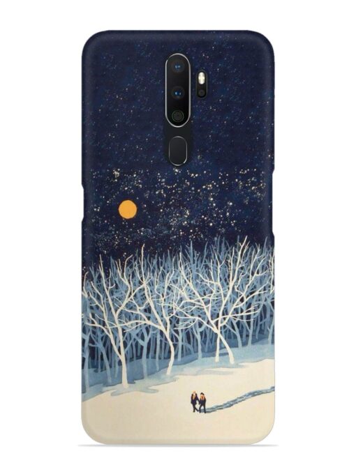 Full Moon Snowshoe Tour Snap Case for Oppo A5 (2020) Zapvi