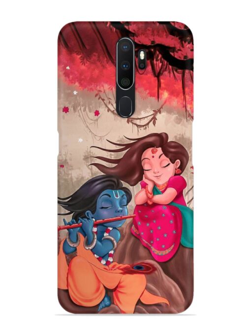 Radhe Krishna Water Art Snap Case for Oppo A5 (2020) Zapvi