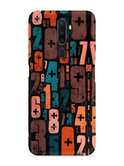 0 To 9 Art Snap Case for Oppo A5 (2020) Zapvi