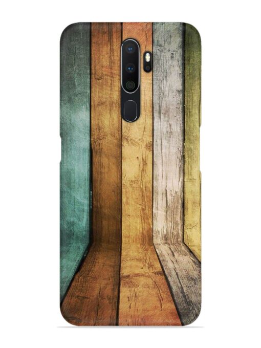 Wooden Realistic Art Snap Case for Oppo A5 (2020) Zapvi