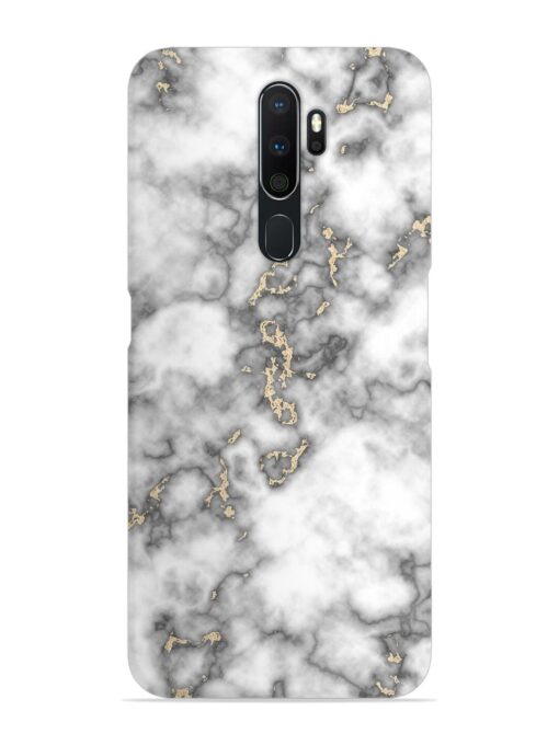 Gray And Gold Marble Snap Case for Oppo A5 (2020) Zapvi