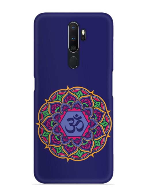 Om Mandala Art Blue Snap Case for Oppo A5 (2020) Zapvi