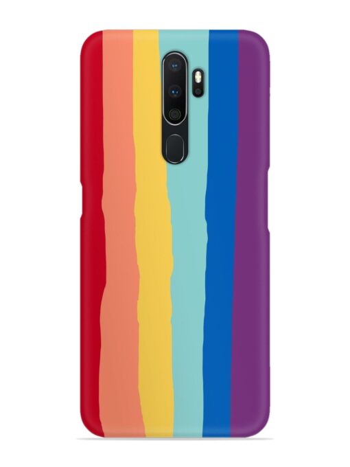 Rainbow Genuine Liquid Snap Case for Oppo A5 (2020) Zapvi