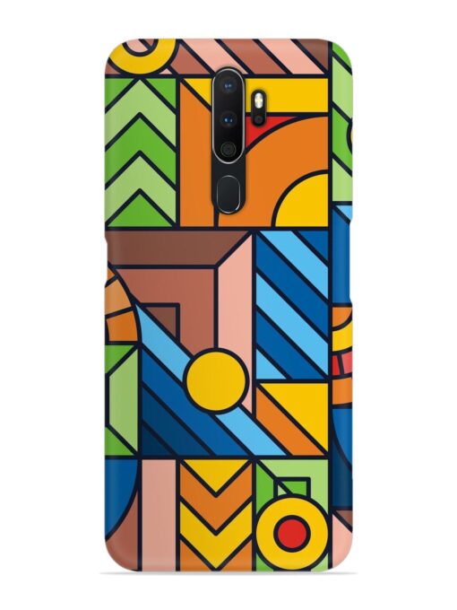 Colorful Geometric Snap Case for Oppo A5 (2020)