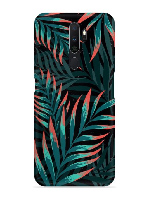 Green Leaf Art Snap Case for Oppo A5 (2020) Zapvi