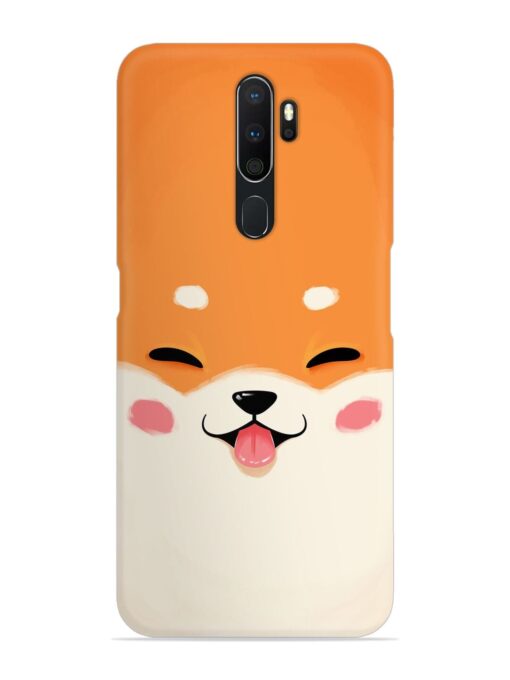 Happy Cat Art Snap Case for Oppo A5 (2020) Zapvi