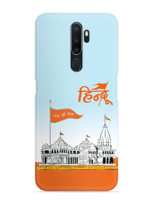 Ram Mandir Hindu Snap Case for Oppo A5 (2020) Zapvi