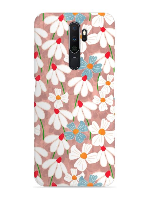 Abstract Petal Flowers Snap Case for Oppo A5 (2020) Zapvi