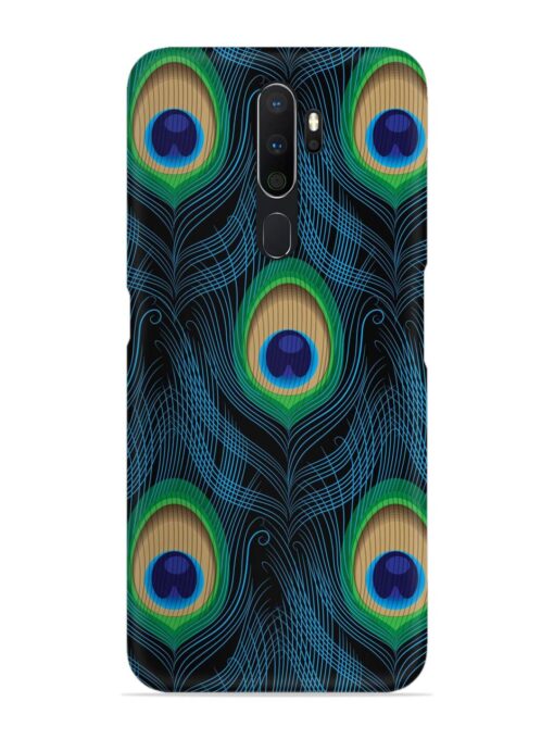 Seamless Pattern Peacock Snap Case for Oppo A5 (2020) Zapvi