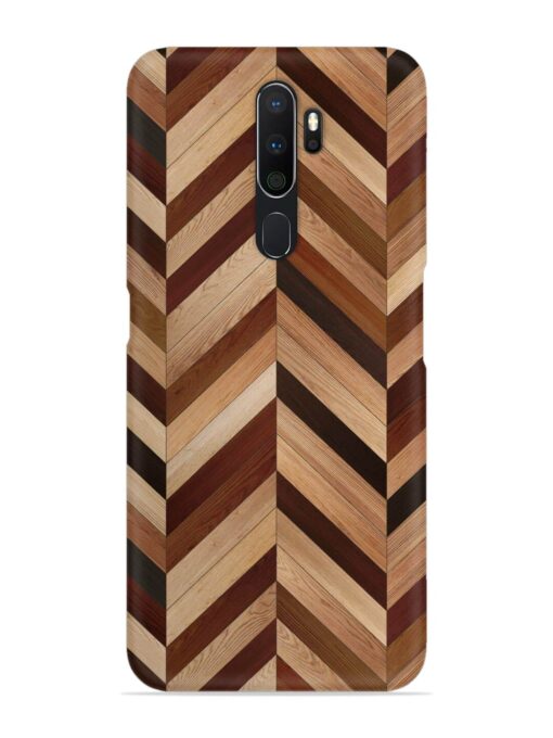 Seamless Wood Parquet Snap Case for Oppo A5 (2020) Zapvi