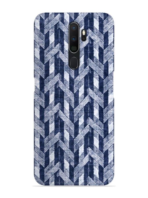 Abstract Herringbone Motif Snap Case for Oppo A5 (2020) Zapvi