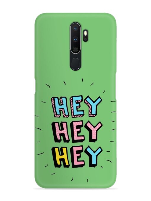 Hey Vector Cartoon Snap Case for Oppo A5 (2020) Zapvi