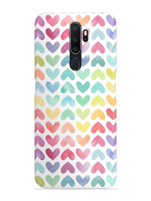 Seamless Colorful Watercolor Snap Case for Oppo A5 (2020) Zapvi