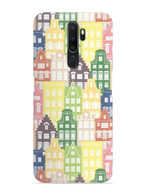 Seamless Shapes Pattern Snap Case for Oppo A5 (2020) Zapvi