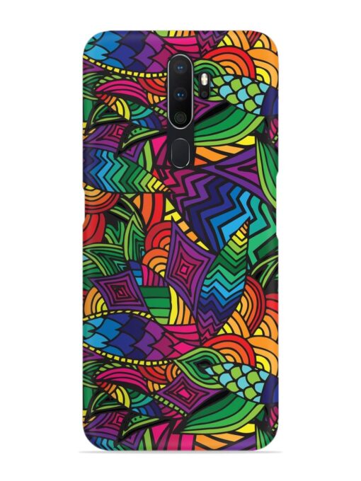 Abstract Multicolor Seamless Snap Case for Oppo A5 (2020) Zapvi