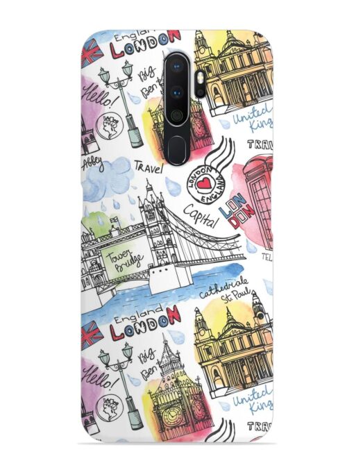 Vector London Landmark Snap Case for Oppo A5 (2020) Zapvi