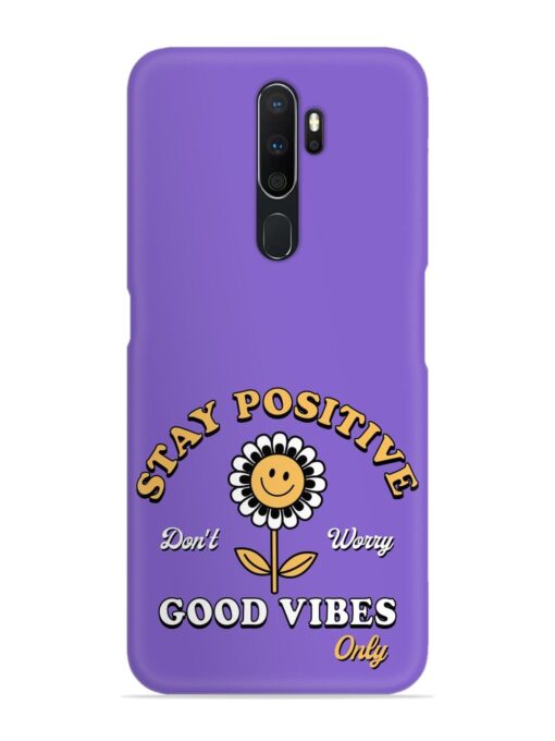 Retro Positive Flower Snap Case for Oppo A5 (2020) Zapvi