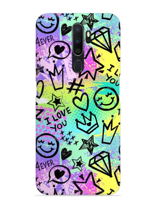 Bright Seamless Pattern Snap Case for Oppo A5 (2020)