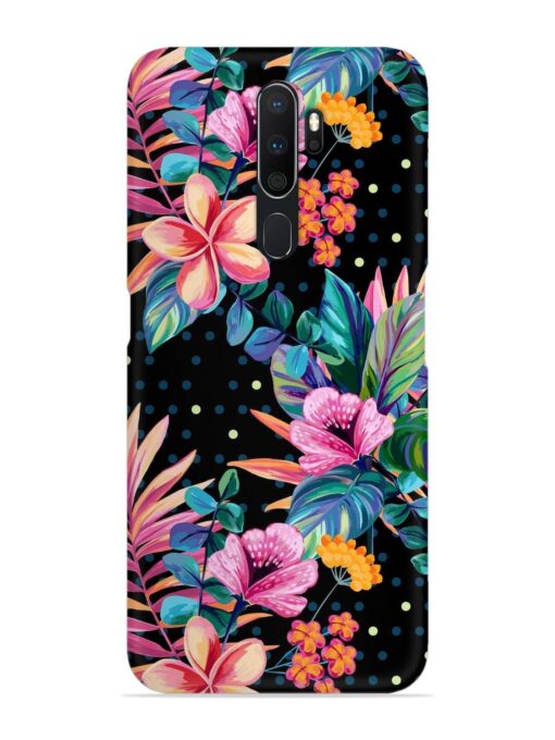 Seamless Floral Pattern Snap Case for Oppo A5 (2020) Zapvi